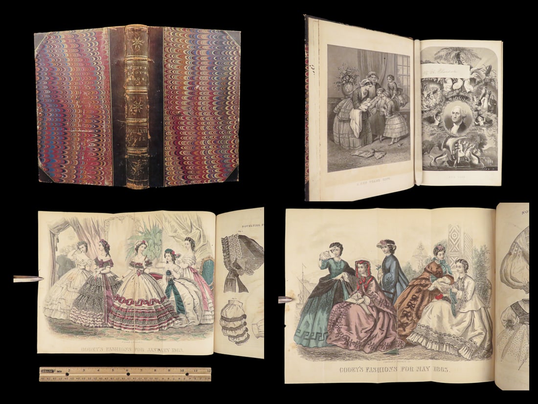 Godey’s Lady’s Book | 1863 – 1st Edition, Civil War Fashion & Napoleon (1 of 10)