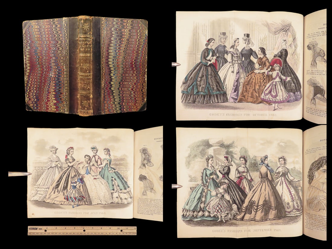 Godey’s Lady’s Book | 1864 – 1st Edition, Fashion & Civil War Spiritualism (1 of 10)