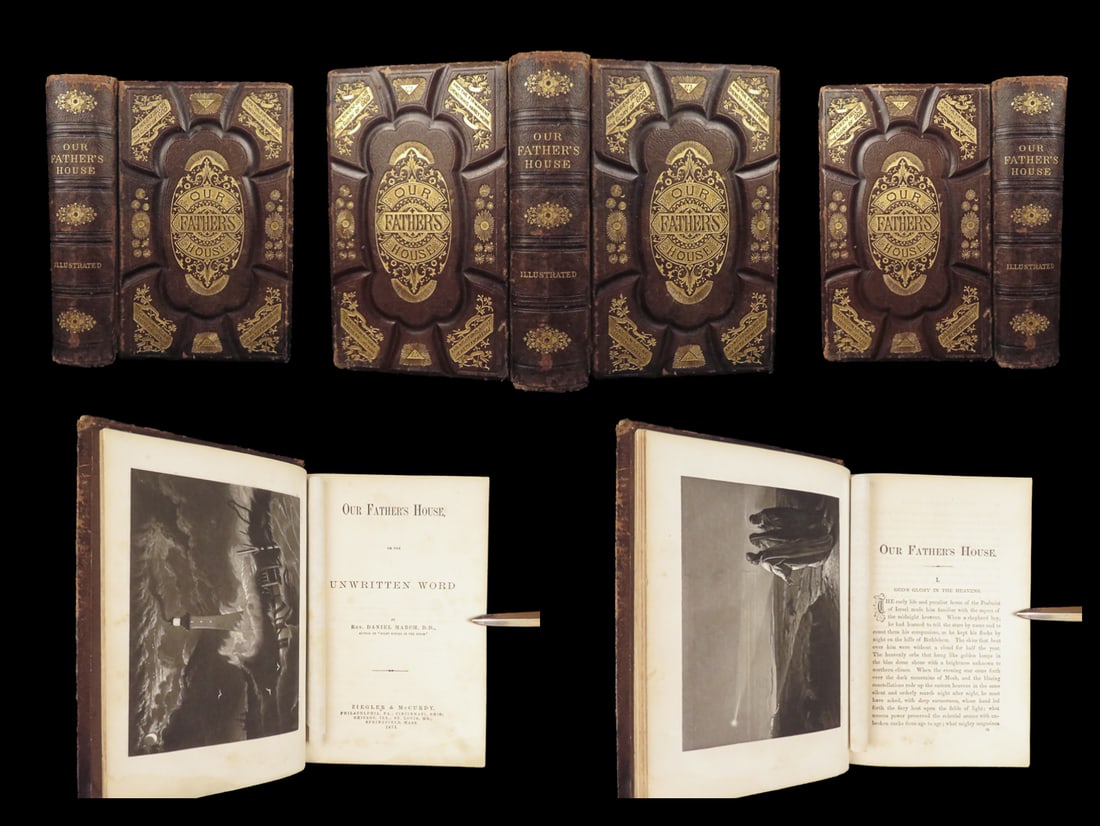 Our Father’s House | Daniel March, 1871 – Decorative Victorian Leather (1 of 10)
