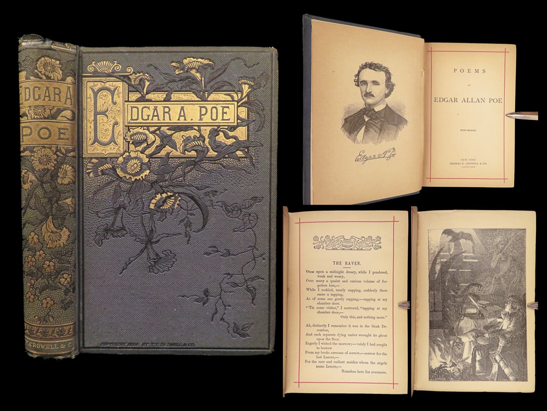 Poems of Edgar Allan Poe – Edgar Allan Poe, 1882 Edition | Gothic Poetry, Illustrated (1 of 10)