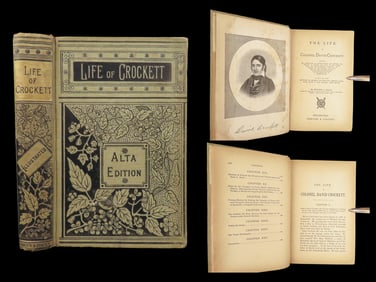 The Life of David Crockett – Edward S. Ellis, 1884 Alta Edition | Alamo, Houston