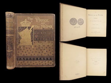 1891 The Prince and the Pauper by Mark Twain | Rare Illustrated Literature