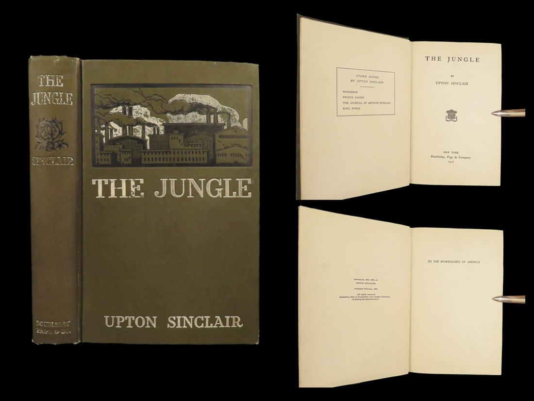 The Jungle – Upton Sinclair, 1906 First Edition | Muckraking Novel (1 of 10)