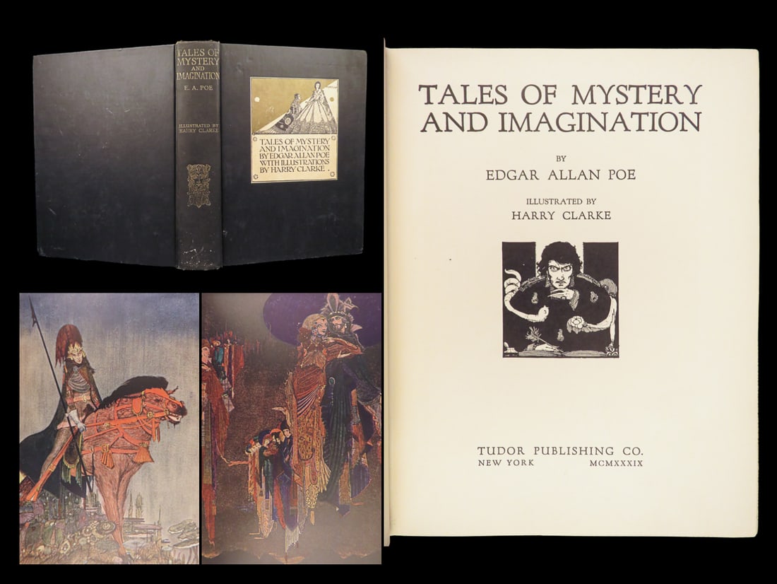 1933 Tales of Mystery by Edgar Allen Poe | Clarke Illustrated | Pit Pendulum | 1st ed (1 of 10)