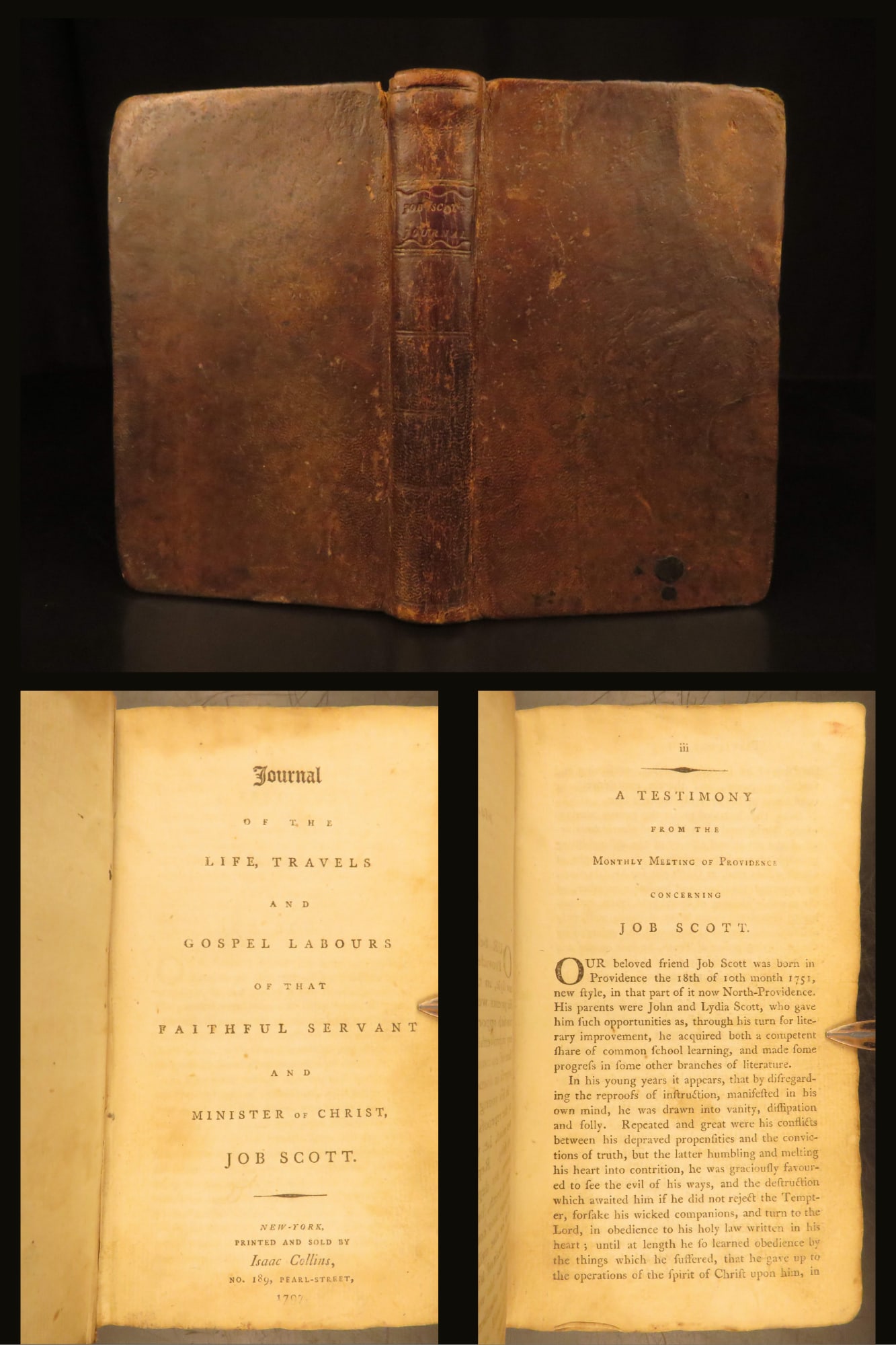 Journal of Job Scott – William Gostling – 1797 | Early American, New York Quaker (1 of 10)