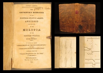 1824 Infantry Exercises | United States Army Manual, Illustrated Battle Tactics