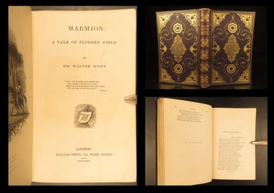 1839 – Marmion: A Tale of Flodden Field, Walter Scott | Beautiful Gilt Binding