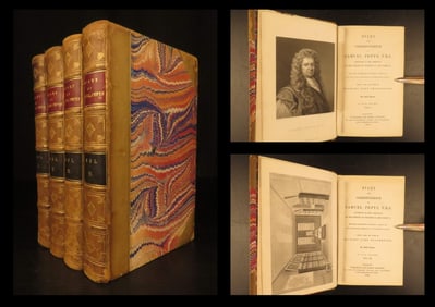 Diary and Correspondence of Samuel Pepys – 1854 4 Vols, Restoration England