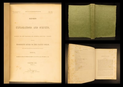 Pacific Railroad Exploration – 1860 | First Edition Native American Indian Reports