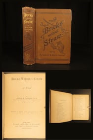 Bricks Without Straw – Albion Tourgée – 1880 | First Edition, Civil War Fiction