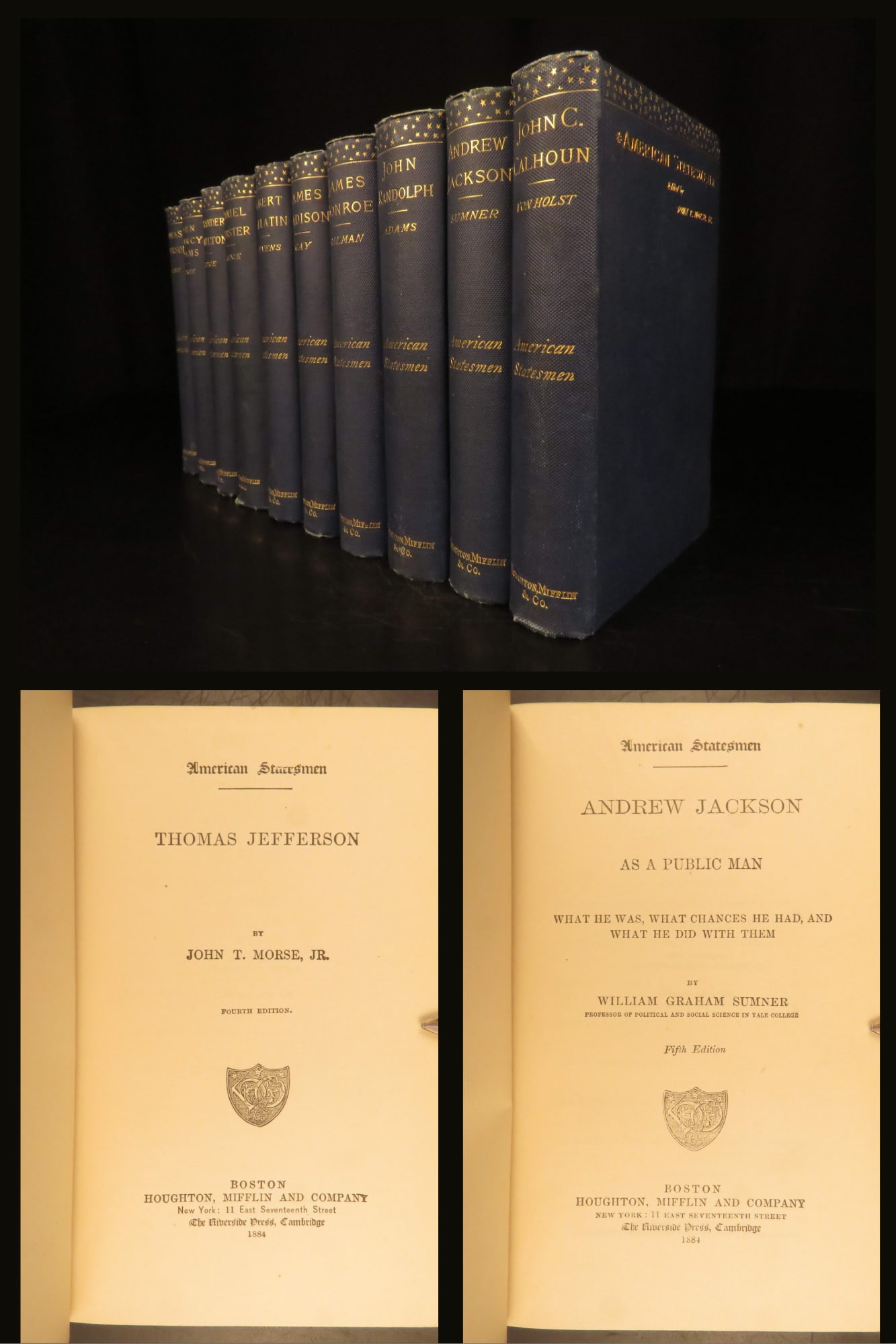 1884 – American Founding Fathers | Andrew Jackson, Hamilton, & Thomas Jefferson (1 of 10)