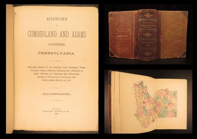 1886 – Pennsylvania Counties | First Edition, Indian Tribes & Colonial Americana