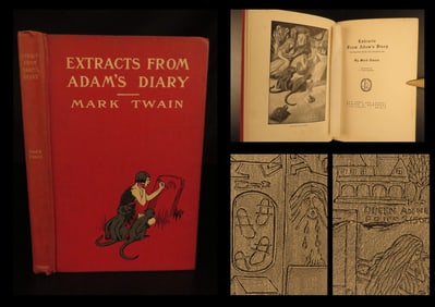 Extracts From Adam’s Diary – Mark Twain, 1904 First Edition