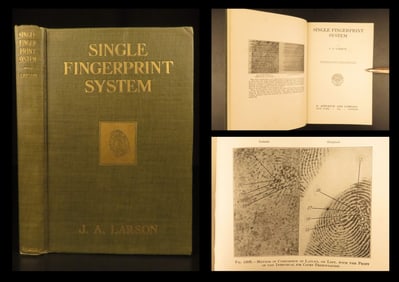Single Fingerprint System | J.A. Larson, 1924 – Illustrated Forensic Manual