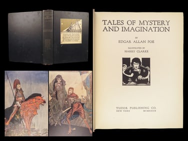 1933 Tales of Mystery – Edgar Allen Poe | Clarke Illustrated | Pit Pendulum | 1st ed<