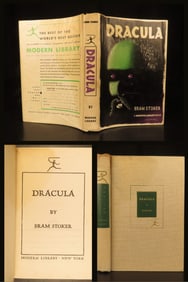 1940 – Dracula, Bram Stoker | Horror Classic with Dust Jacket, Modern Library
