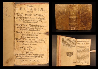 1650 – Jesuit Spiritual Retreat Manual | Einöde Philagiae – Paul de Barry