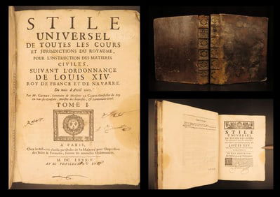 1685 – French Court Law Manual – First Edition | Louis XIV Ordinance Procedures
