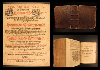 1693 – Apis Argumentosa – Leonhard Aachen | German Sermons, Profitable Bee