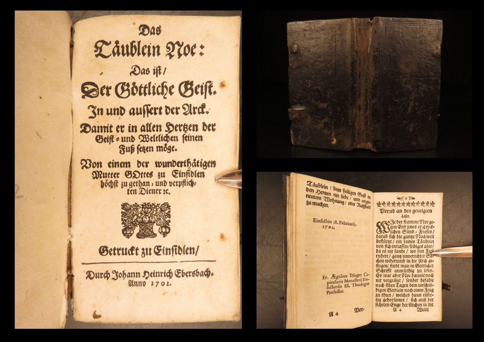 1701 – Einsiedeln German Prayer Book & Devotional | First Edition, Miniature (1 of 10)