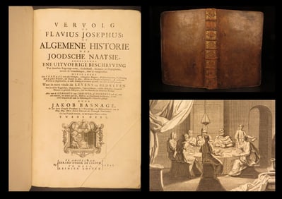 1727 – Flavius Josephus – Antiquities of the Jews | Huge Jewish History in Dutch