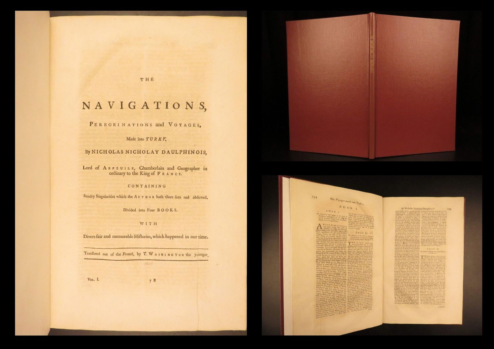 1745 – Voyages to Turkey, Nicolay | First Ed, Constantinople & Dragonera Island: The Navigations, Peregrinations and Voyages, Made into Turky by Nicolas de Nicolay is a fascinating 18th-century history of Turkey. Extracted from Awnsham Churchills Collection of Voyages and Travels,