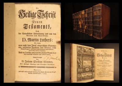 1767 – German Holy Bible – Pfaff & Martin Luther | 8 Volume Set | Bibelwerks