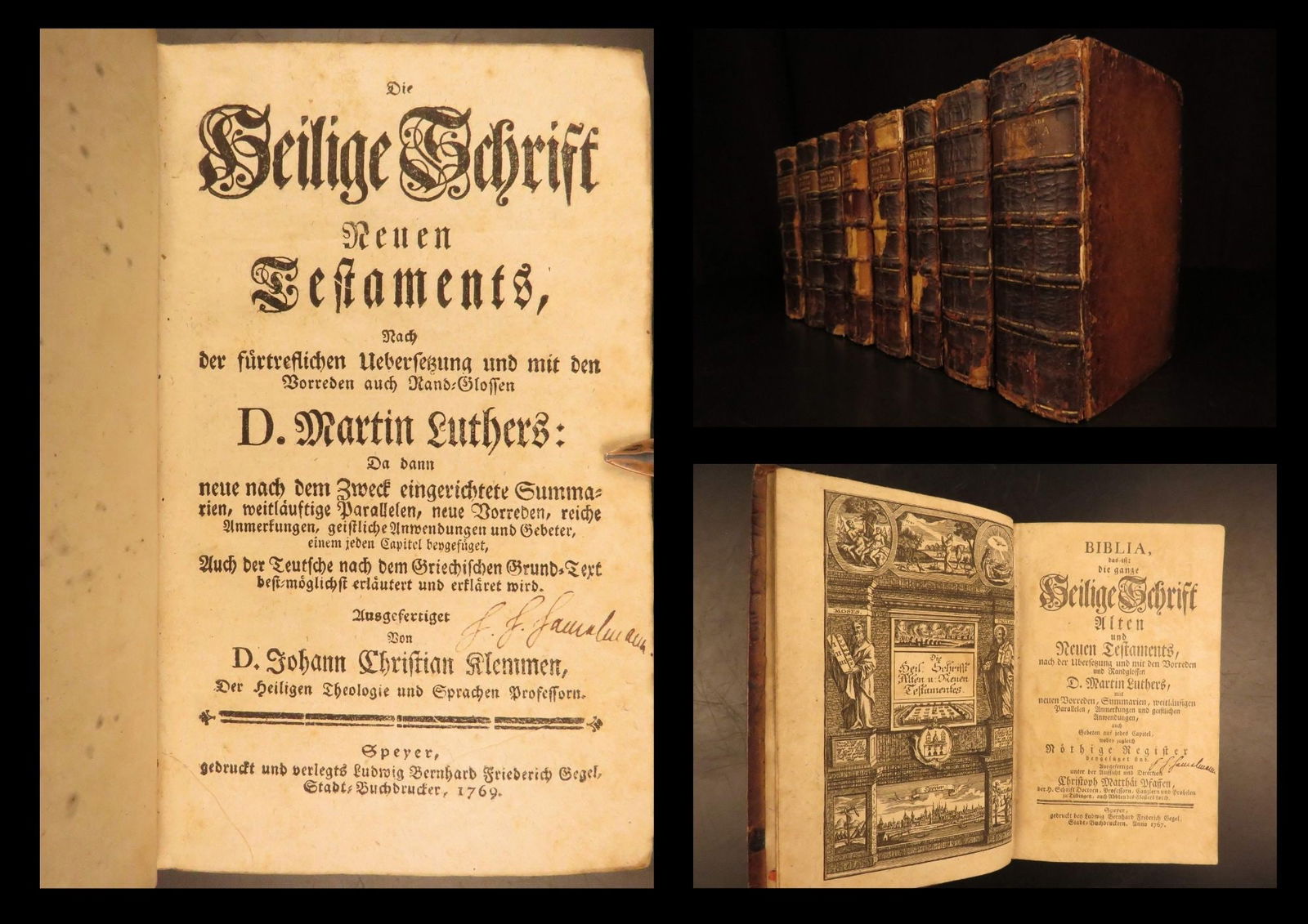 1767 – German Holy Bible – Pfaff & Martin Luther | 8 Volume Set | Bibelwerks (1 of 10)