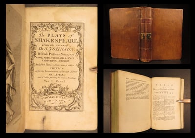 1771 – Plays of William Shakespeare | Johnson | Tempest & Midsummer Nights Dream