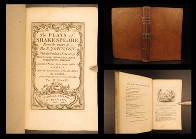 1771 – Plays of Shakespeare | Johnson | Taming of Shrew, Merry Wives of Windsor