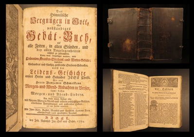 1782 – German Lutheran Prayer Book – Benj. Schmolck | Large Basel Devotional