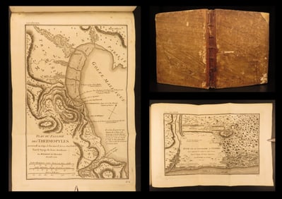 1791 – Travels of Anacharsis – Greek Atlas with 30 Maps | Barthelemy, French