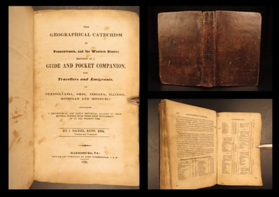 1836 – The Geographical Catechism – Rupp | First Edition American Travel Guide