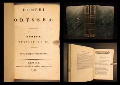 1839 – Odyssey by Homer | Full Greek Translation, Famous Trojan War Mythology