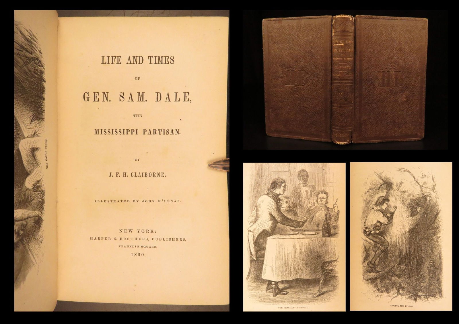 1860 – Life of Sam. Dale | Creek War & Native American Indian History | First Ed (1 of 10)