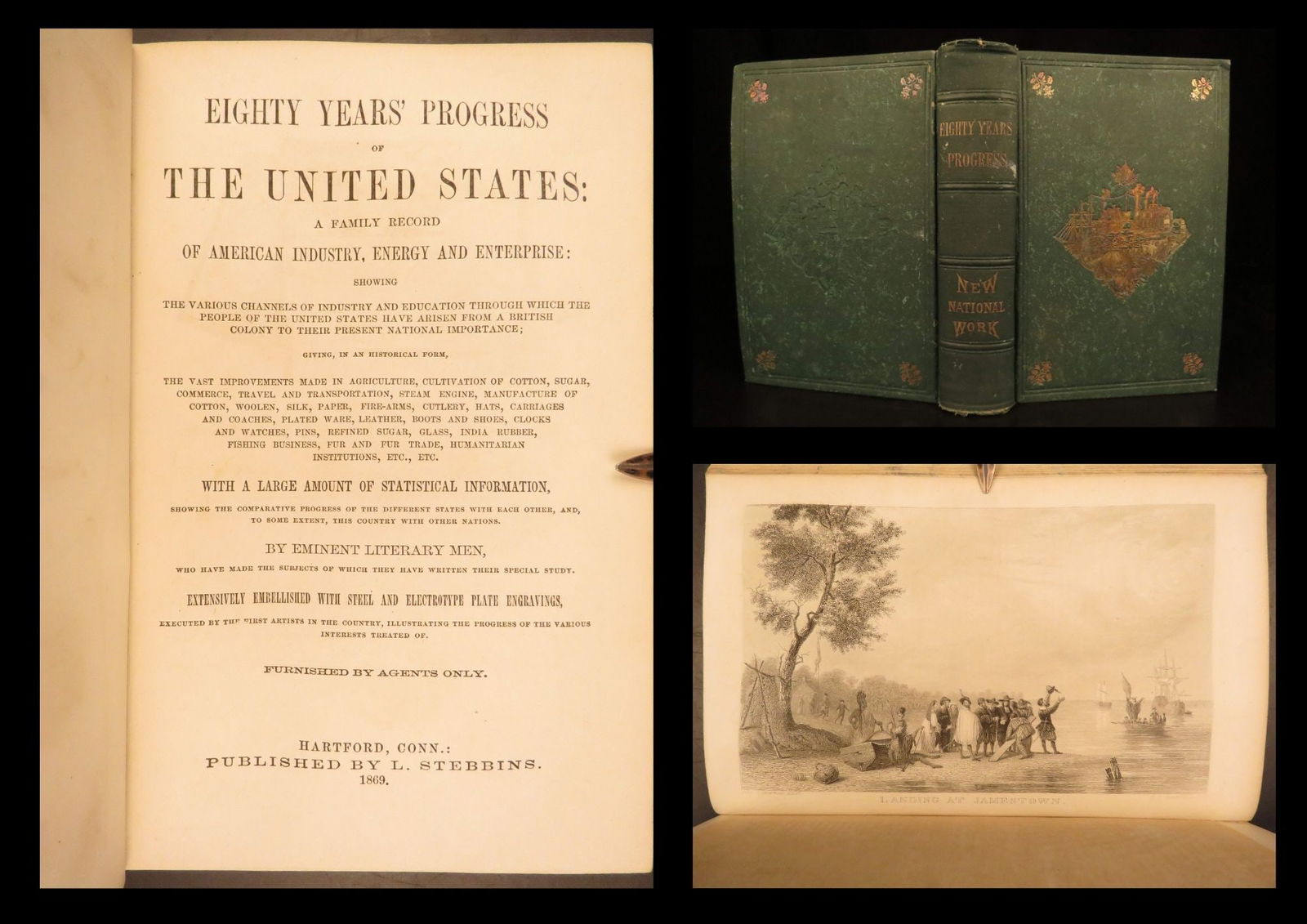 1869 – Eighty Years Progress in United States | American Industry & Invention: Charles Flints Eighty Years Progress of the United States is a fascinating late 19th-century history of inventions and technology advancements in America. Flint seemingly leaves no topic untouched –