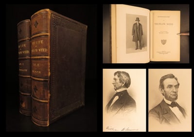 1883 – Autobiography of Thurlow Weed | First Ed, American Antebellum Politics