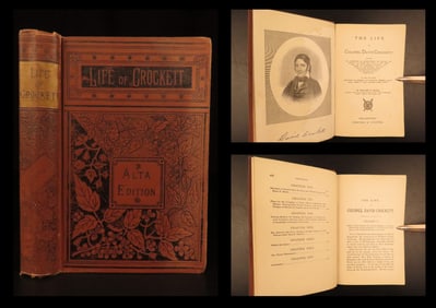 The Life of David Crockett – Edward S. Ellis, 1884 Alta Edition | Alamo, Houston