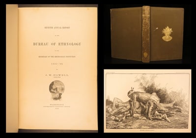 1891 – Bureau of Ethnology | Native American Indians – 1st ed, Maps | Ojibwa