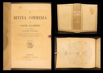 La Divina Commedia – Dante Alighieri, 1892 | Fraticelli Commentary