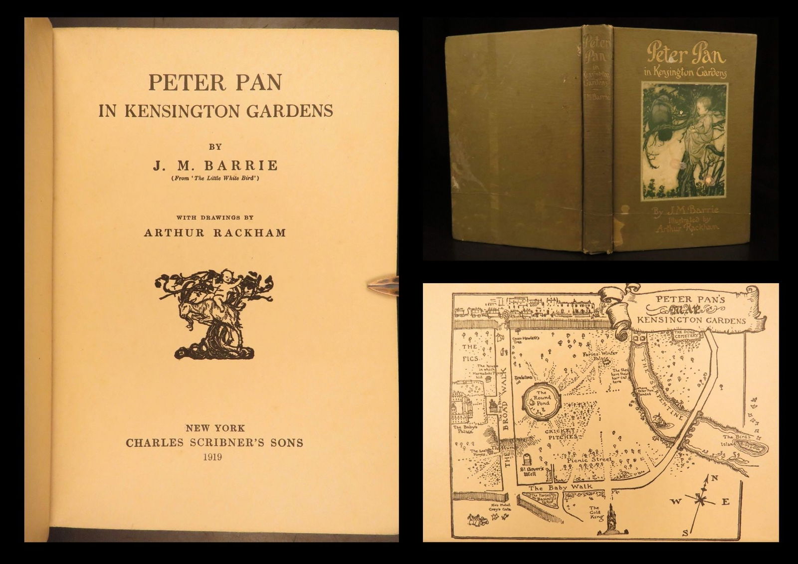 Peter Pan in Kensington Gardens – Barrie, 1919 Rackham Illustrated Edition (1 of 10)
