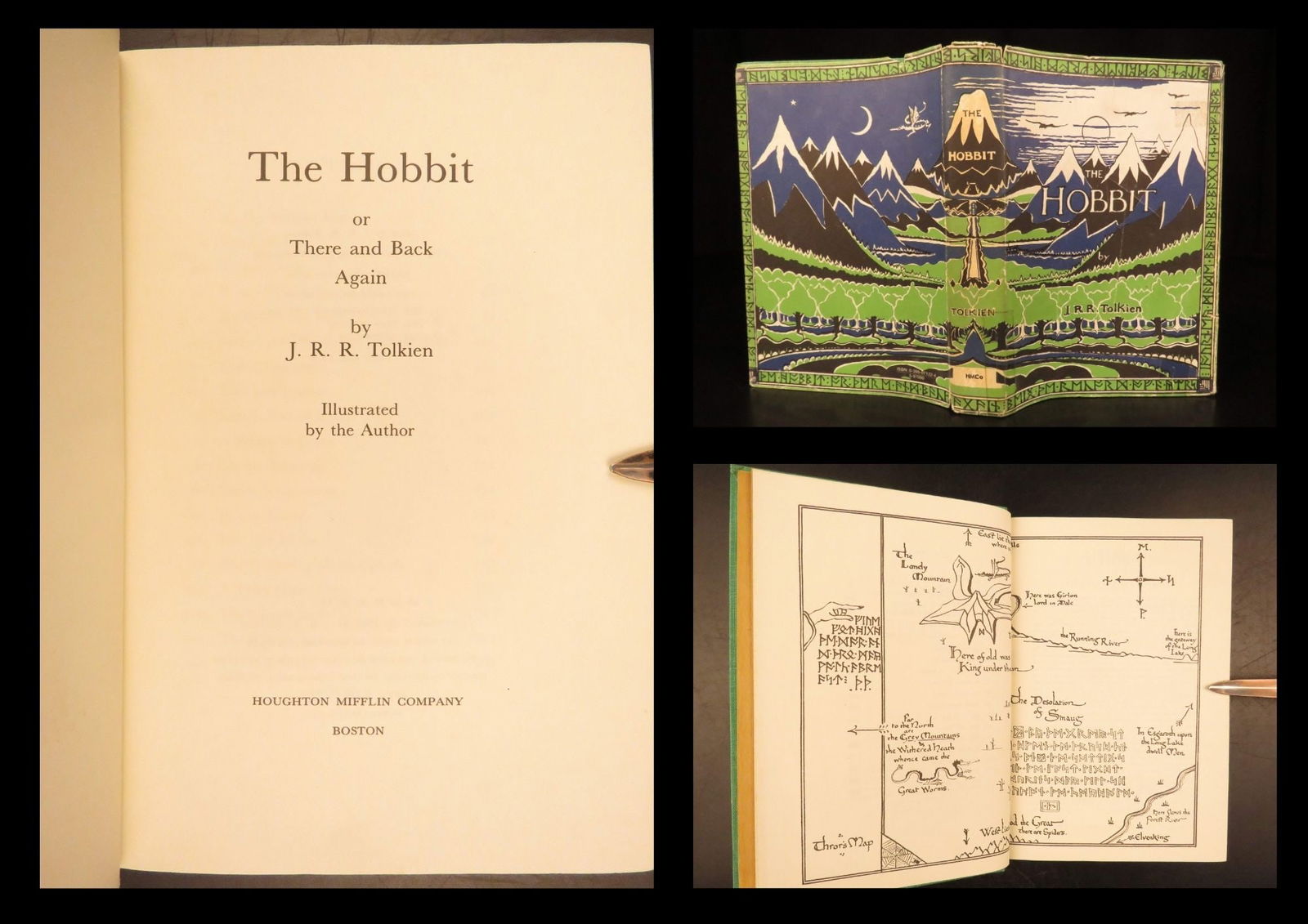 1966 1ed The Hobbit JRR Tolkien Lord of the Rings Bilbo Gandalf Fantasy Maps +DJ (1 of 10)