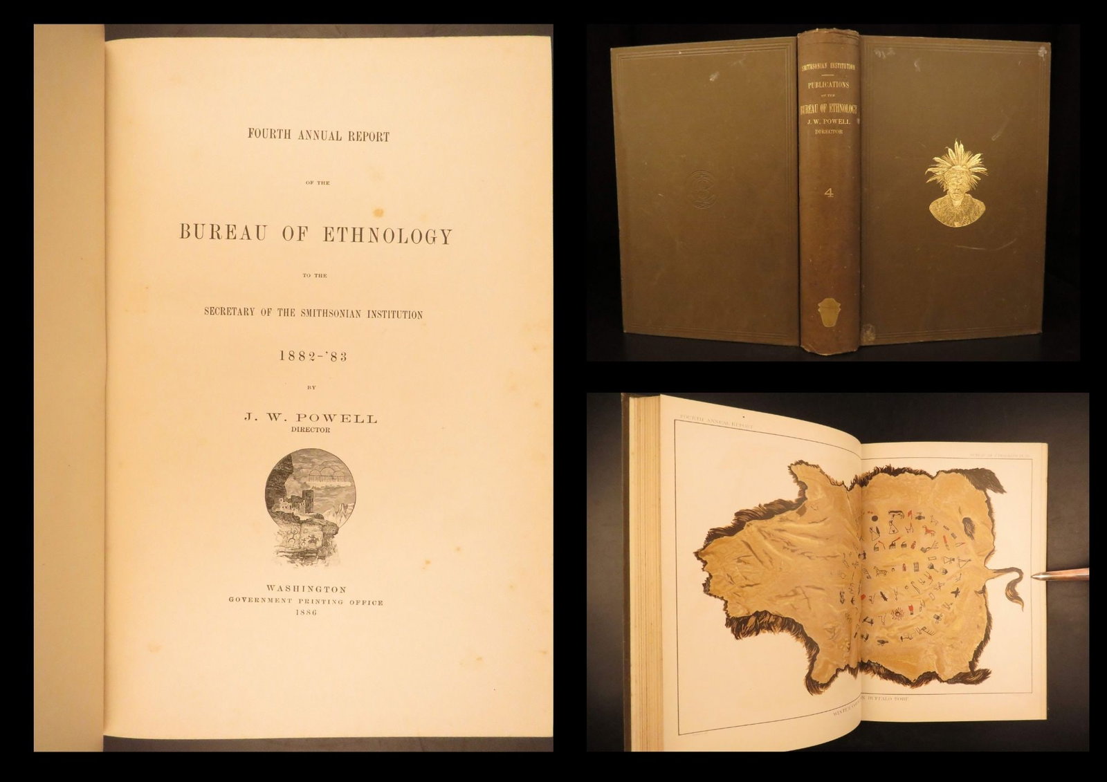 1886 – Bureau of Ethnology | Native American Indians – 1st ed Illustrated | Zuni (1 of 10)