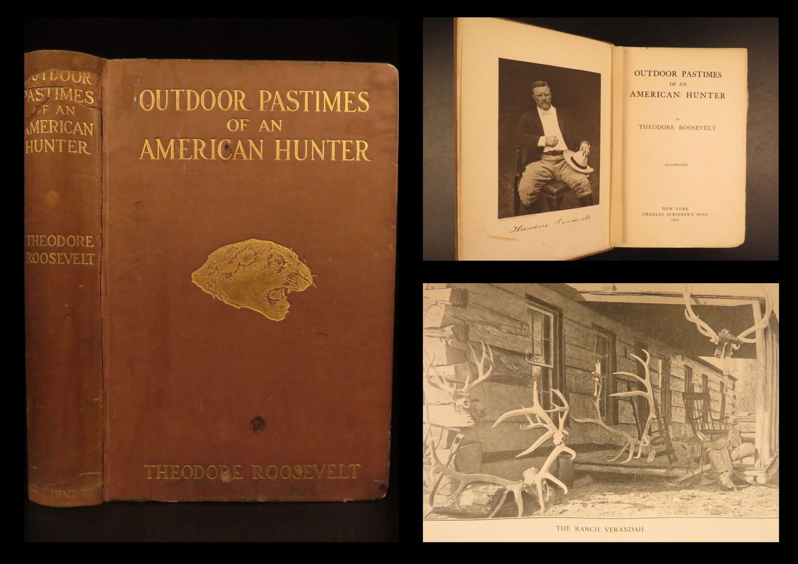1905 Teddy Roosevelt | First Edition – Outdoor Pastimes of American Hunter (1 of 10)