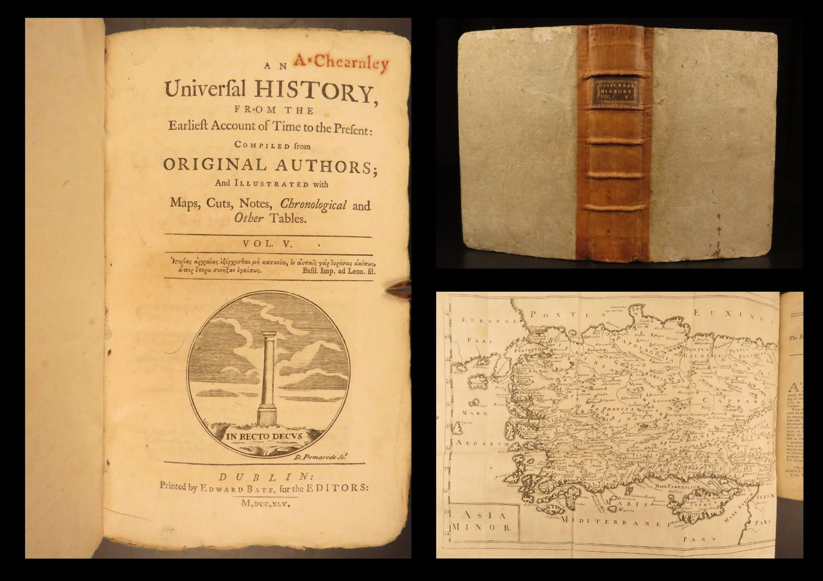 1745 – Universal History | Persia, Greek & Roman Mythology, Alexander the Great (1 of 10)