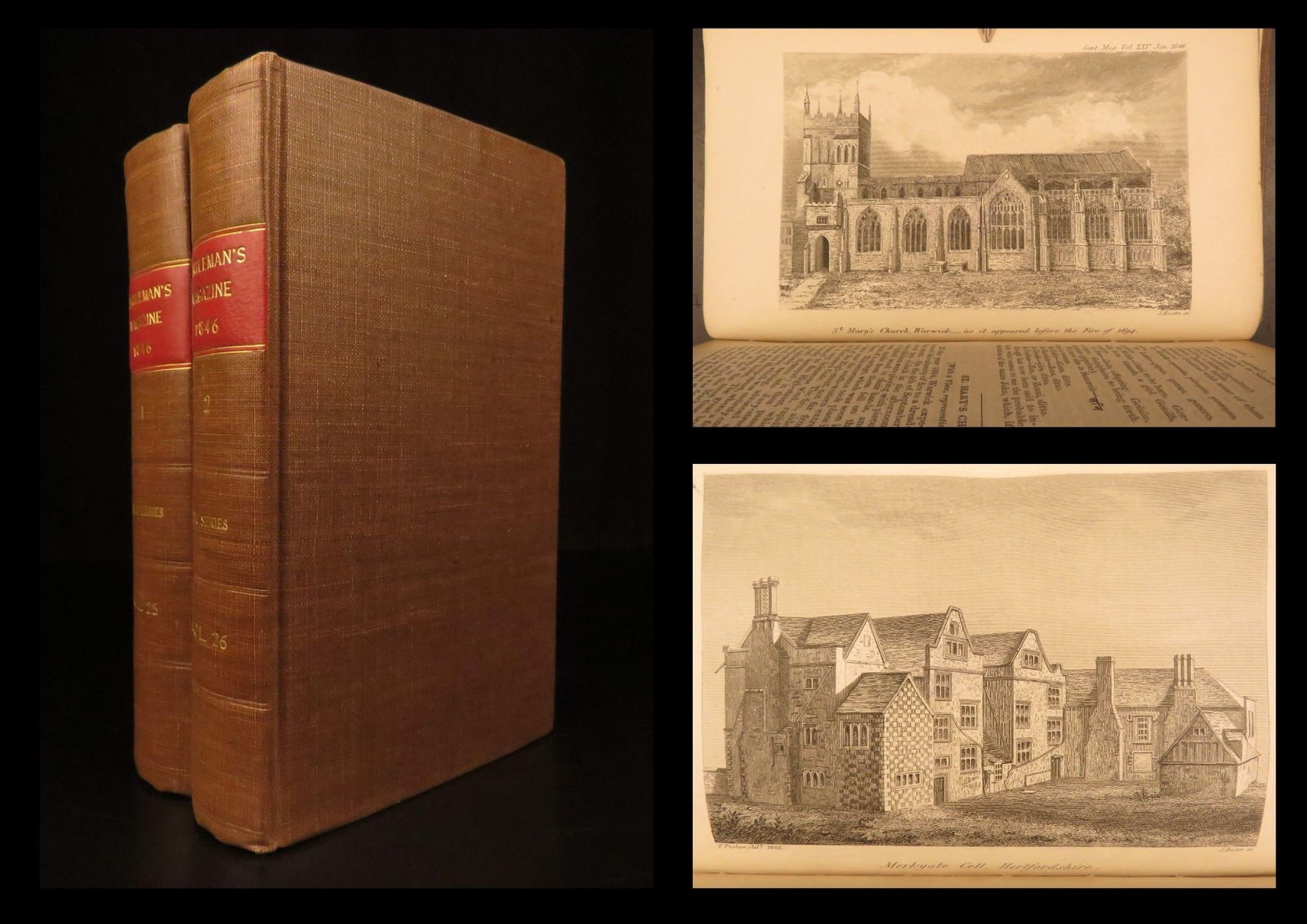 1846 – Gentlemans Magazine | Dance of Death in England Castles, Cromwell Letters: The Gentlemans Magazine was an English periodical which first appeared in 1731. It was published without interrupt for nearly 200 years and was the first of its kind to use the term magazine. It was p