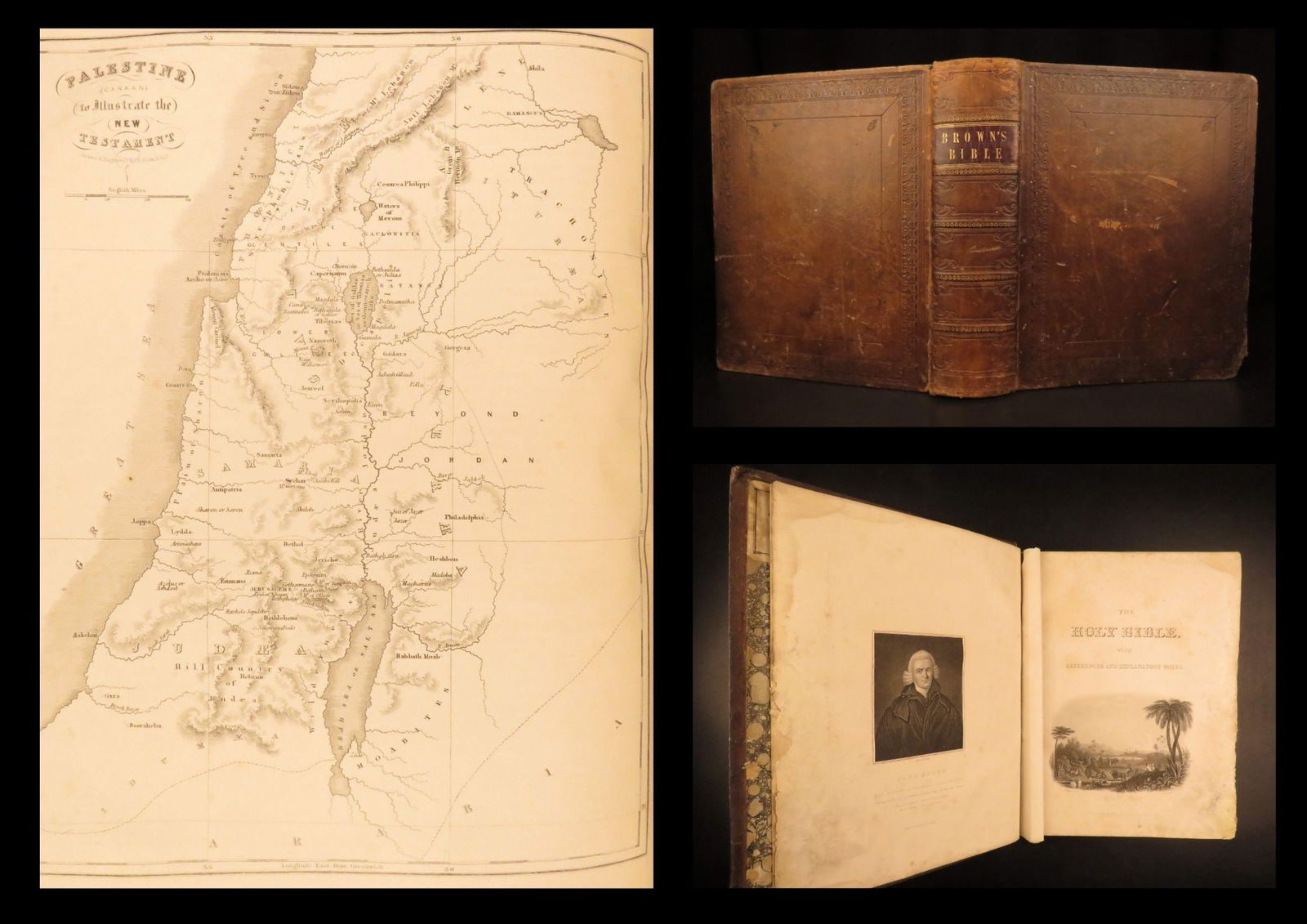 1846 – Self-Interpreting Bible, John Brown | Extensive Commentary, Illustrations: The Self-Interpreting Bible by John Brown was first issued in 1778 and quickly became one of the most circulated annotated Bibles in Scotland and England. It features historical chronologies, and marg