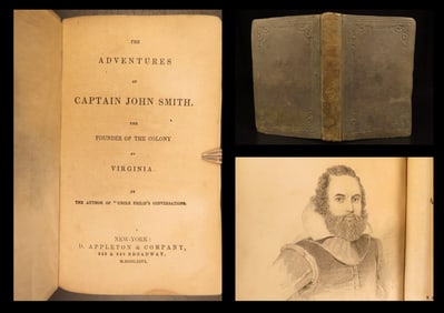 1854 – Adventures of Capt. John Smith | Colonial America & Pocahontas, Indians