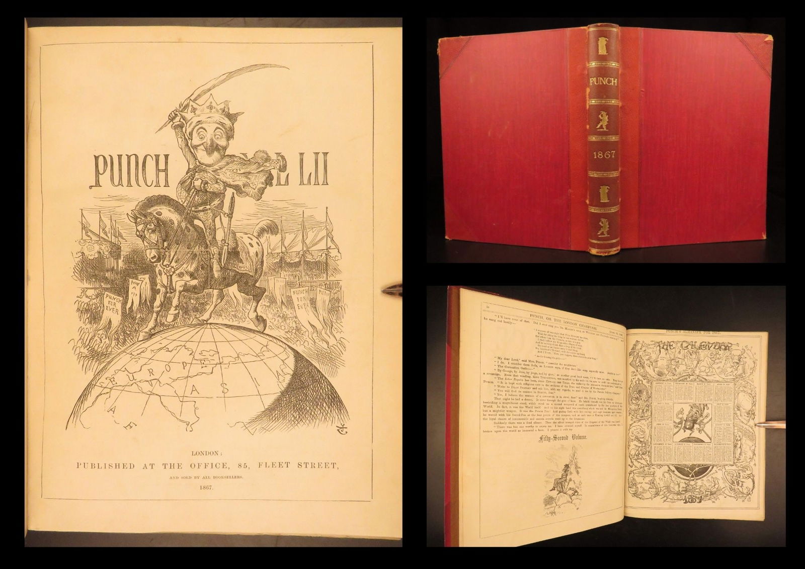 1867 – Punch Magazine | Illustrated Cartoons & Political Satire | Tenniel Art: Punch was one of the most popular British magazines in the mid-19th-century. Written to provide the public with political satire, humor, and cartoon entertainment, this work was the first publication
