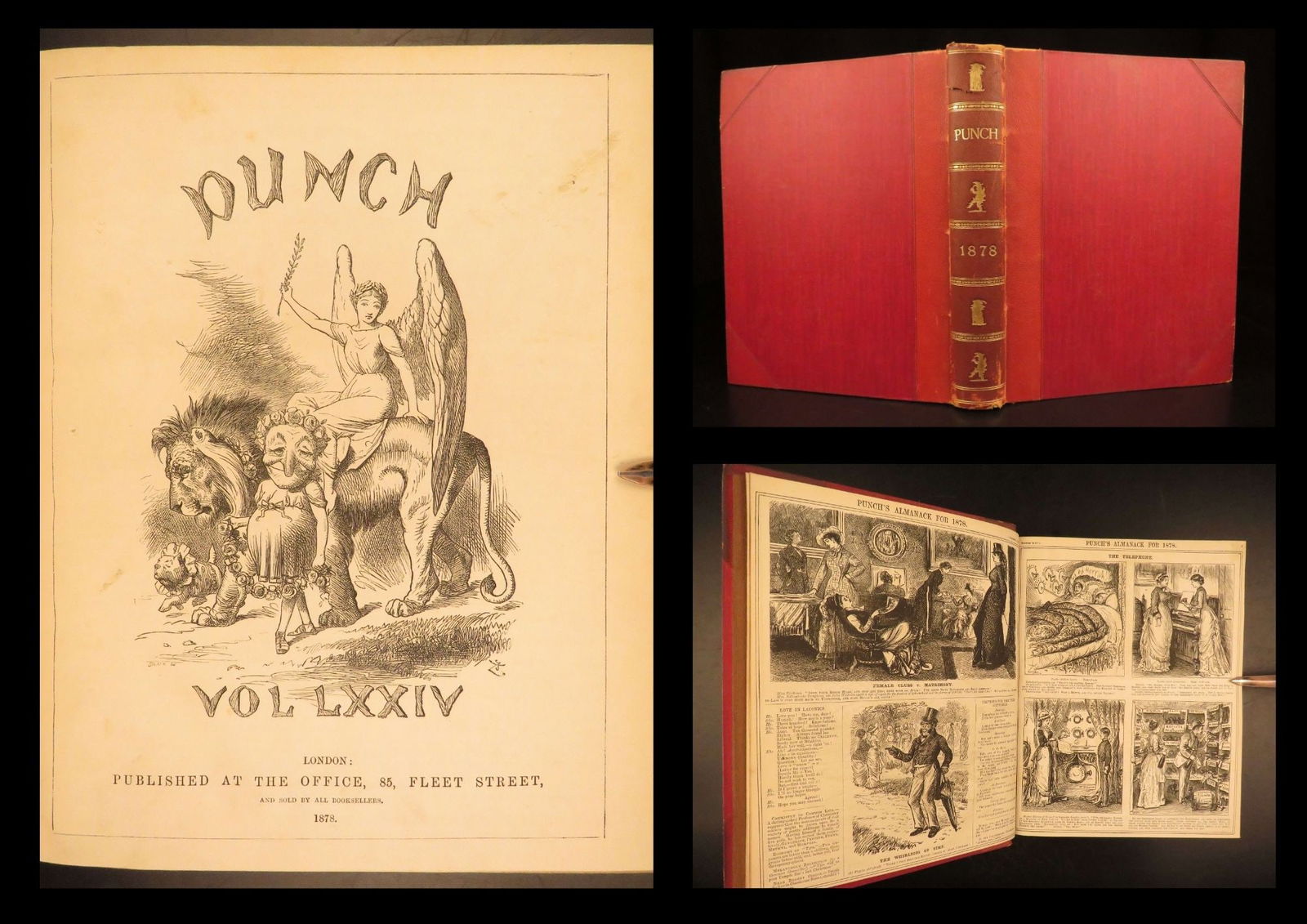1878 – Punch Magazine | Illustrated Cartoons & Political Satire | Tenniel Art: Punch was one of the most popular British magazines in the mid-19th-century. Written to provide the public with political satire, humor, and cartoon entertainment, this work was the first publication